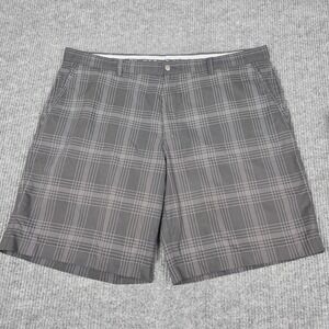 Callaway X Series Mens Golf Shorts‎ Gray Plaid Flat Front Performance Size 42-44